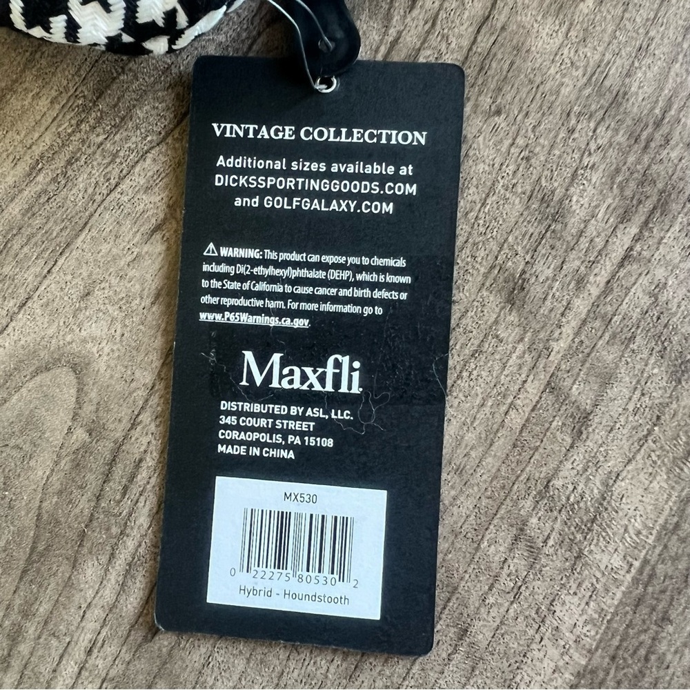 Maxfli Vintage Collection Houndstooth Hybrid Golf Headcover - Picture 3 of 4
